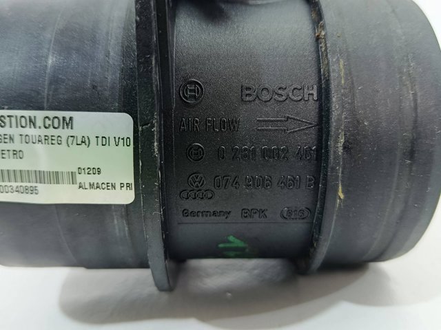 Sensor de fluxo (consumo) de ar, medidor de consumo M.A.F. - (Mass Airflow) 074906461 VAG