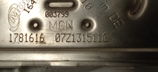 07Z131511G Радиатор системы EGR купить Запорожье