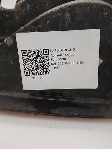 RENAULT 086670 Правая фара в наличии Днепр