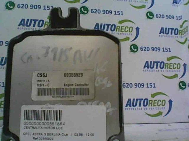 09355929 OPEL Блок управления двигателем купить в Одесса