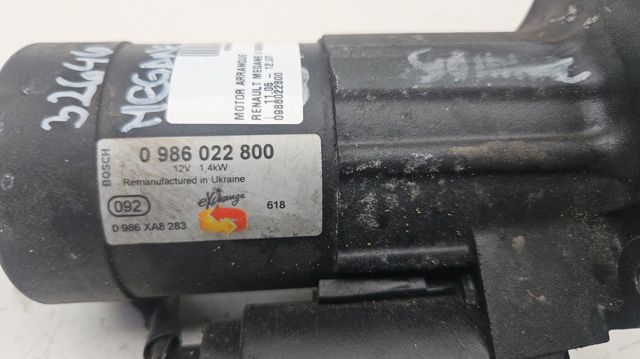 0986022800 RENAULT Стартер купить в Харьков