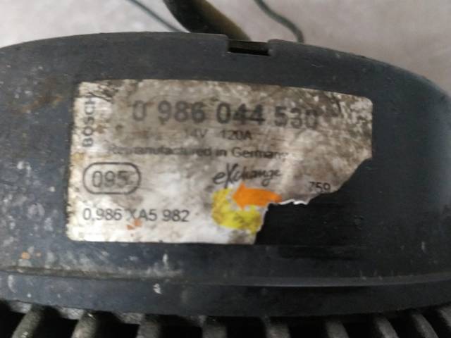 VAG 0986044530 Генератор в наличии Павлоград