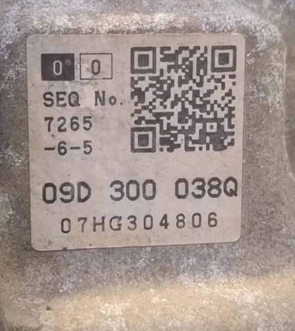 09D300038QX VAG АКПП купить в Одесса