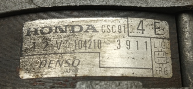 HONDA 1042103911 Генератор в наличии Киев