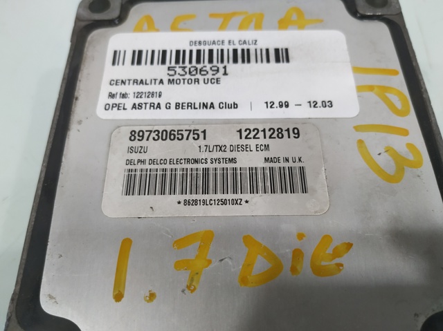12212819 OPEL Модуль управления (ЭБУ) двигателем купить в Тернополь
