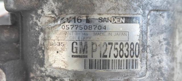 GM 12758380 Компрессор кондиционера в наличии Павлоград