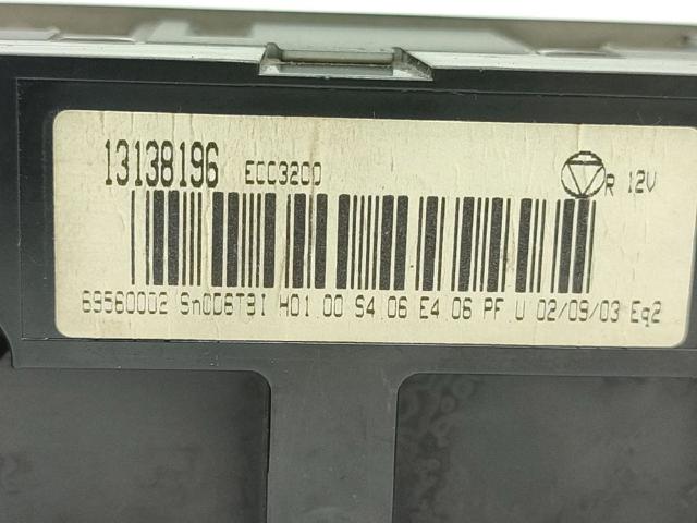 Unidade de controlo dos modos de aquecimento/condicionamento Opel Vectra