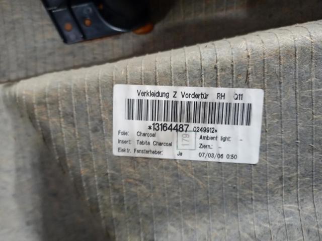 OPEL 13164487 Обшивка (облицовка) внутренняя двери передней правой в наличии Полтава