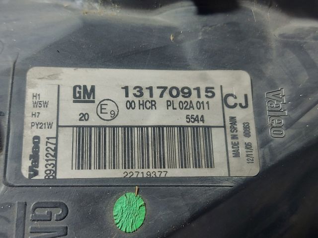 OPEL 13170915 Фара левая в наличии Харьков