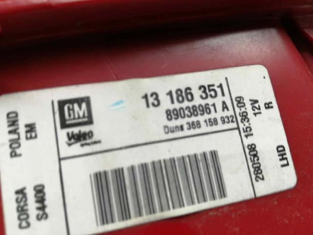 OPEL 13186351 Фонарь задний правый в наличии Запорожье