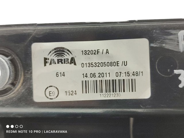 13202F PEUGEOT Фонарь задний правый купить в Украина