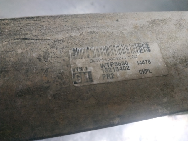 Radiador de intercooler 13213402 OPEL