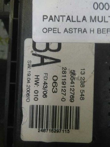 OPEL 13238548 Дисплей многофункциональный в наличии Павлоград