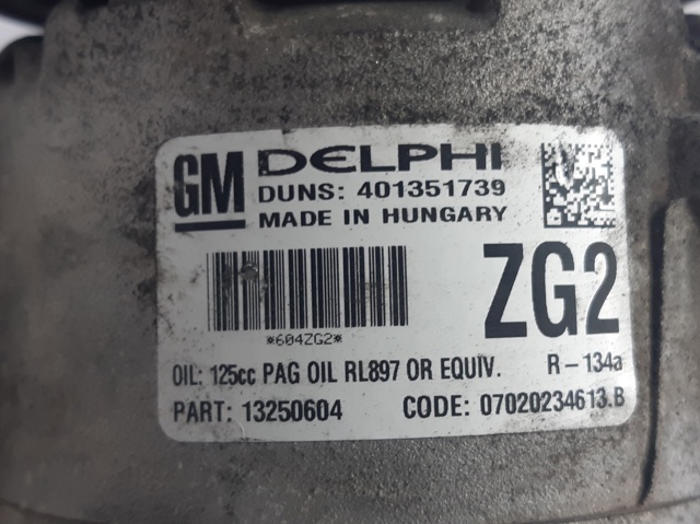 OPEL 13250604 Компрессор кондиционера в наличии Днепр