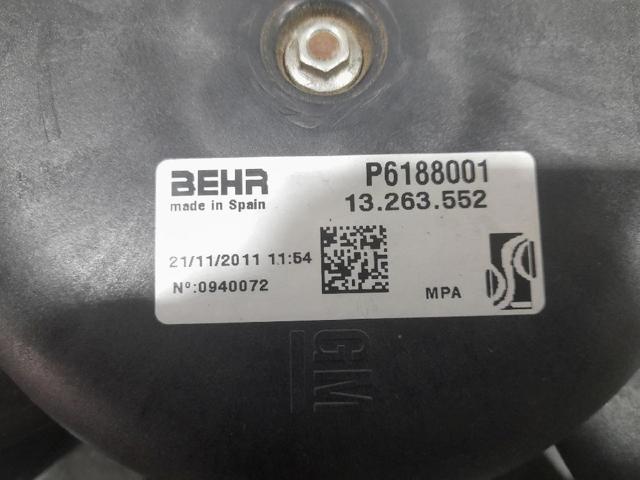 OPEL 13263552 Электровентилятор охлаждения в сборе (мотор+крыльчатка) в наличии Запорожье