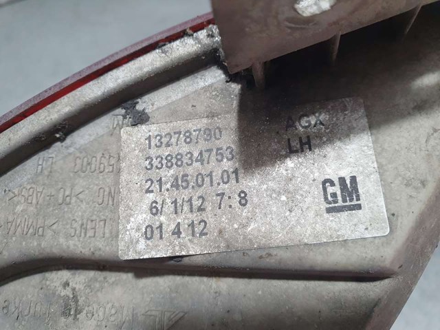 13278790 OPEL Фонарь противотуманный задний купить в Ирпень