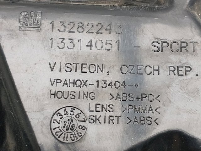 13282243 OPEL Фонарь задний правый внешний купить в Черновцы