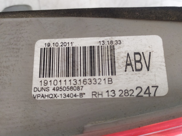 OPEL 13282247 Фонарь задний правый внутренний в наличии Полтава