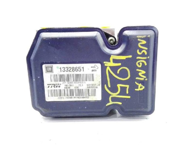 Unidade hidráulico de controlo ABS Opel Insignia G09