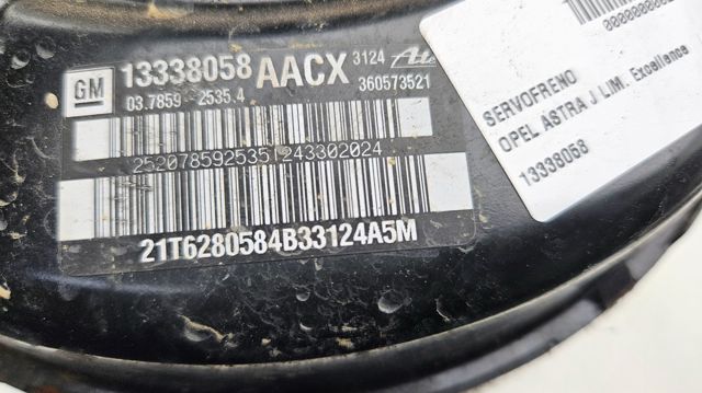 OPEL 13338058 Усилитель тормозов (вакуумный) в наличии Черновцы