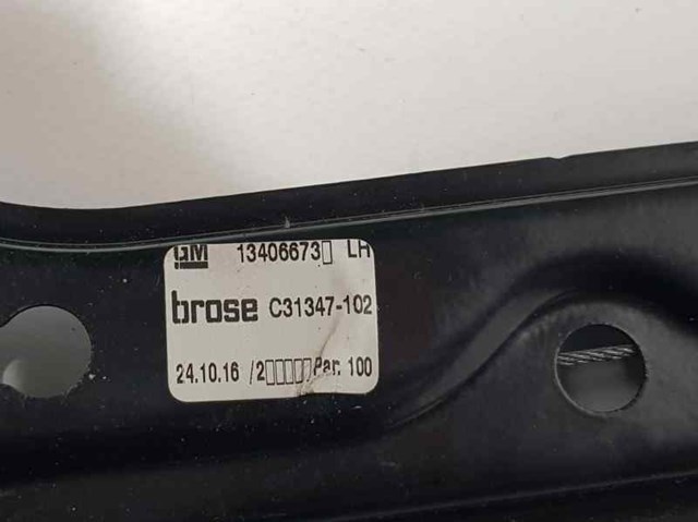 Mecanismo de acionamento de vidro da porta dianteira esquerda Opel Astra
