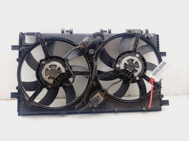 Ventilador elétrico de esfriamento montado (motor + roda de aletas) esquerdo 13413331 Opel