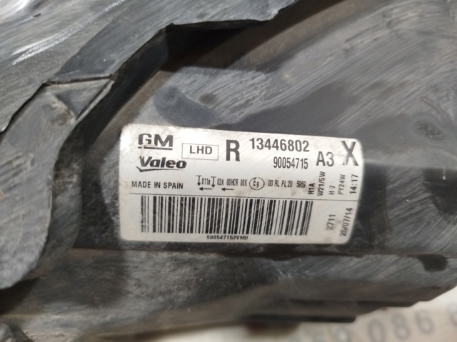 OPEL 13446802 Фара правая в наличии Харьков