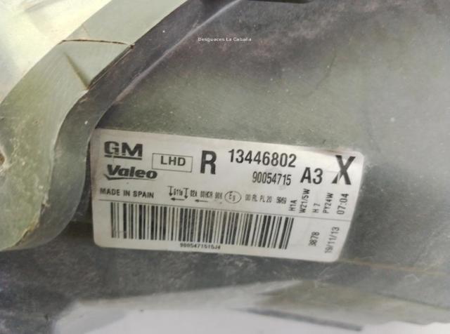 OPEL 13446802 Фара правая в наличии Киев