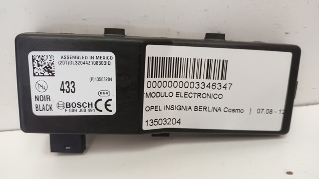 Modulo electronico para opel insignia a 2.0 cdti (68) a20dth 13503204
