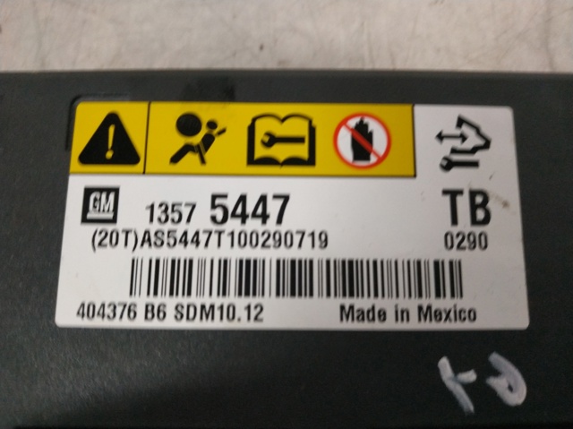 OPEL 13575447 Модуль-процессор управления подушкой безопасности (ЭБУ AIRBAG) в наличии Украина