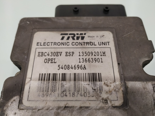 Unidade hidráulico de controlo ABS Opel Vectra