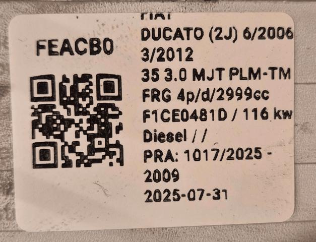 1369959080 FIAT Полуось (привод) передняя правая купить в Тернополь