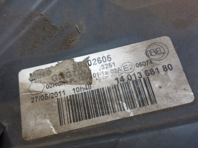 FIAT 1401368180 Левая фара в наличии Каменское