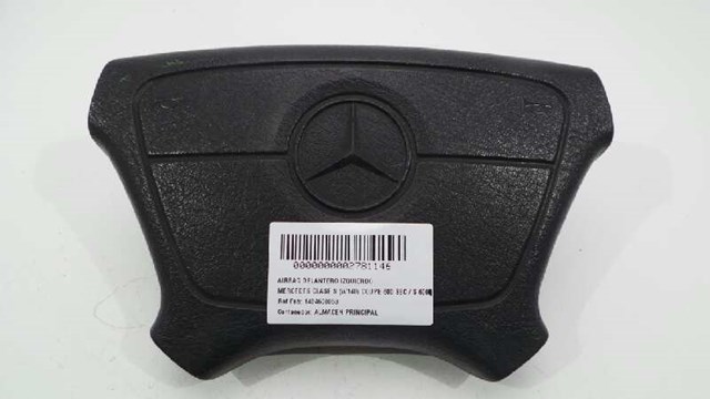 Airbag de volante para Mercedes-Benz 190 (W201) (1982-1993) D 2.0 (201.122) OM601911 1404600068