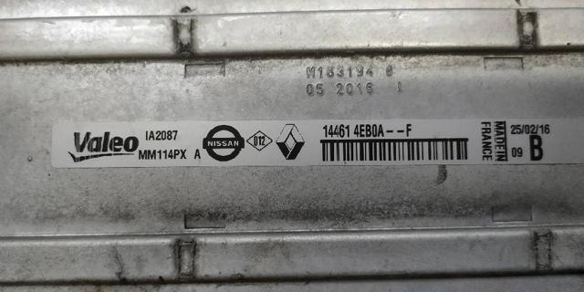 144614EB0A RENAULT Радиатор интеркуллера купить в Хмельницкий
