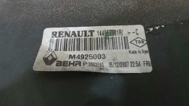 144960001R RENAULT Интеркулер купить в Киев