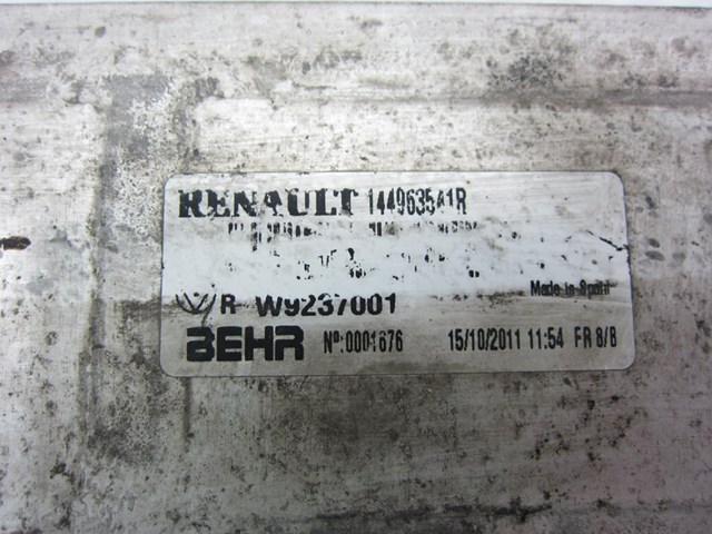 144963541R RENAULT Интеркулер купить в Житомир