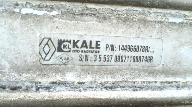 RENAULT 144966078R Радиатор интеркуллера в наличии Львов