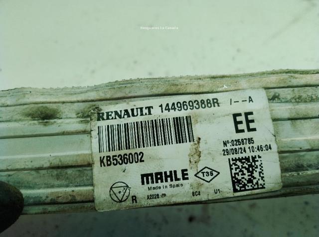 RENAULT 144969388R Интеркулер в наличии Харьков