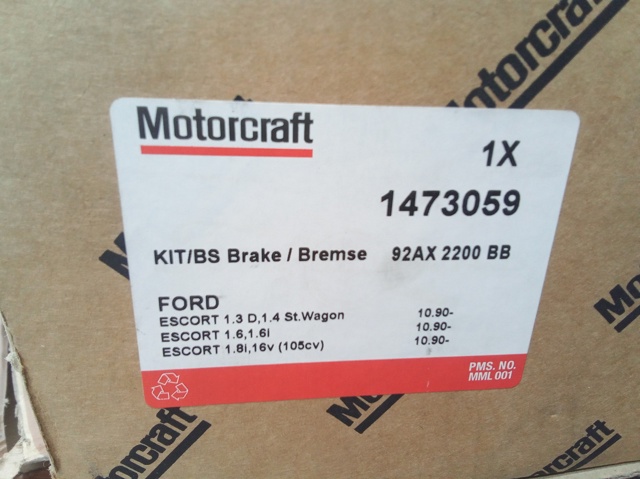 1473059 FORD Колодки тормозные задние барабанные купить в Львов