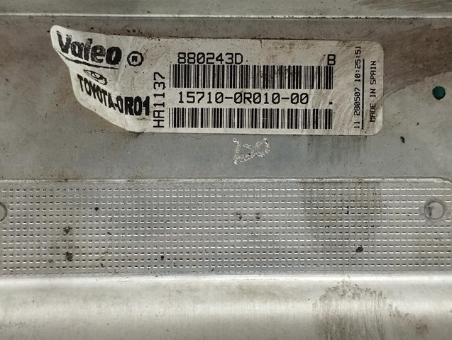 Resfriador de óleo do motor para Toyota Verso 2.0 D-4D (aur20_) 1ADFTV 157100R010