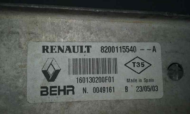 160130200F01 RENAULT Интеркулер купить в Сумы