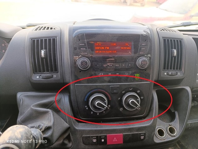 Unidade de controlo dos modos de aquecimento/condicionamento Peugeot Boxer 3 250