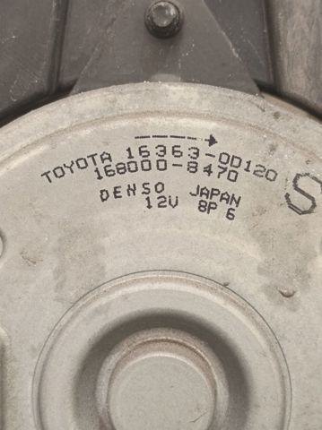 TOYOTA 163630D120 Мотор вентилятора системы охлаждения в наличии Запорожье