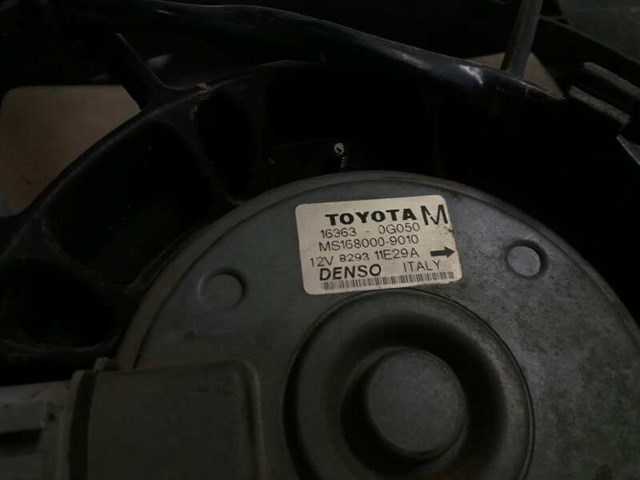 Ventilador elétrico para Toyota Corolla 1.4 D (nde120_) 1º 163630G050