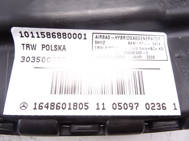 1648601805 MERCEDES Подушка безопасности (AIRBAG) спинки сиденья правого купить в Сумы