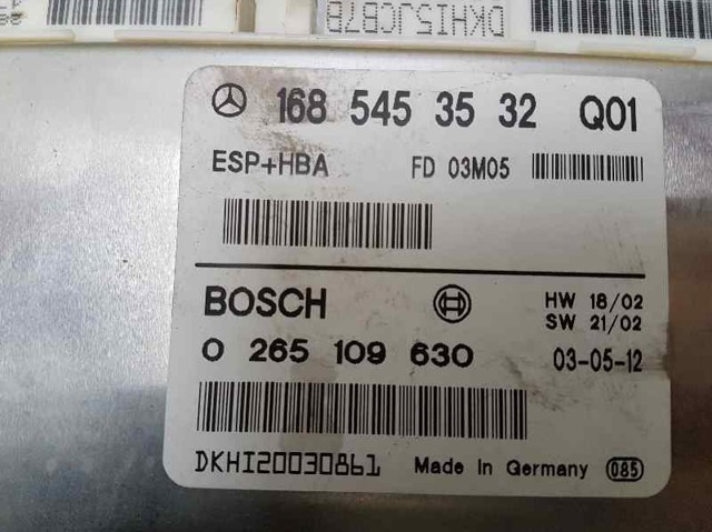 MERCEDES 1685453532 Блок управления ESP в наличии Ужгород