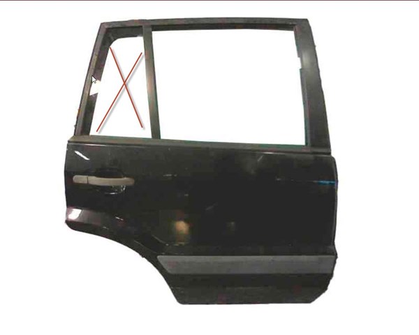 Porta traseira direita para Ford Fusion (ju_) (2002-2012) 1692555