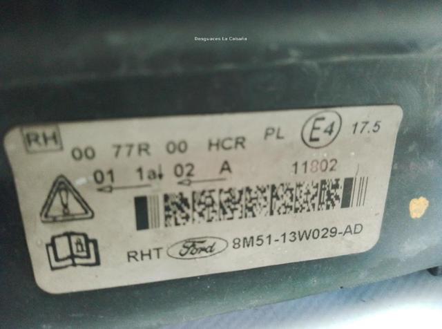 FORD 1744971 Фара правая в наличии Черкассы