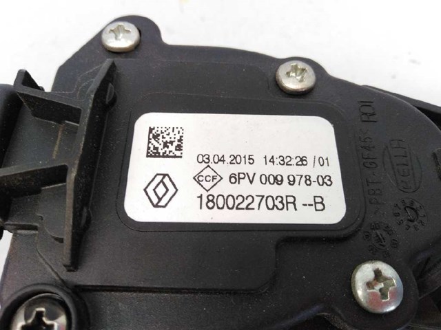 Potenciômetro pedal para dacia duster 1.5 dci k9k626 180022703R